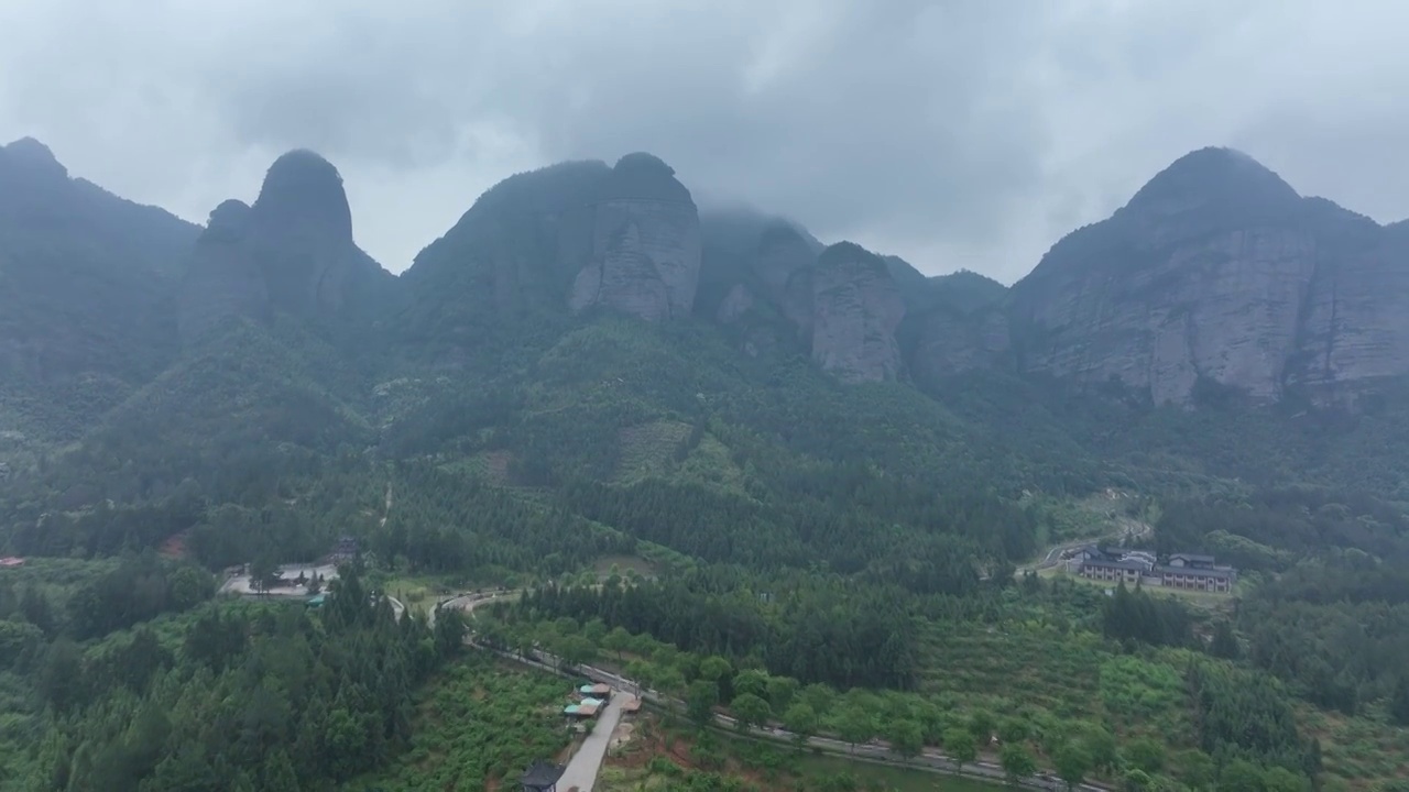 航拍江西赣州小武当山景区视频素材