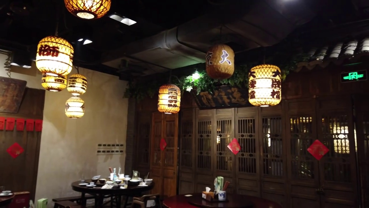 南京地方特色的中式饭店，餐馆视频素材