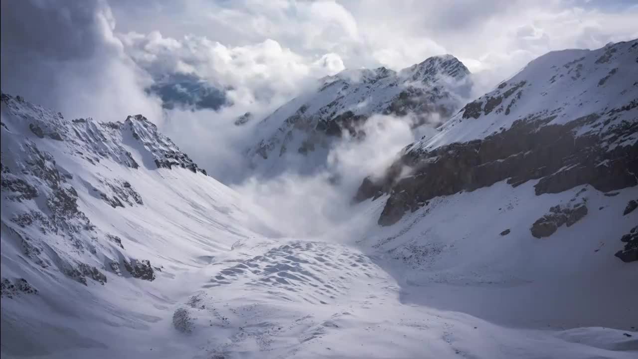 雪山云海视频素材