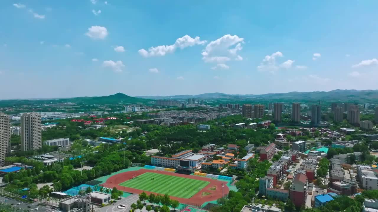 山东淄博淄川区城市风光宣传片素材视频素材