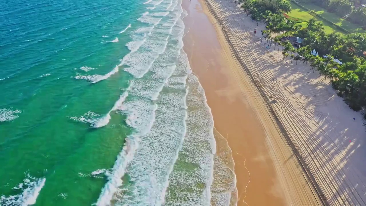 海南陵水清水湾航拍视频素材