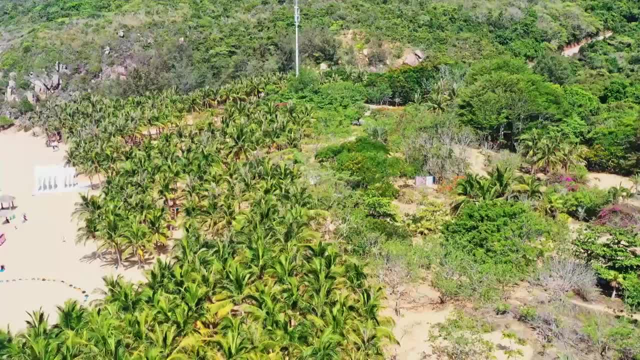 海南陵水呆呆岛航拍视频素材