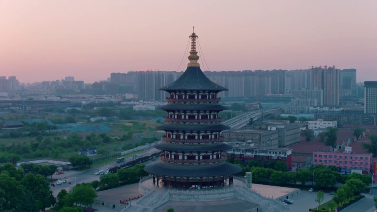 航拍洛阳视频素材画面4
