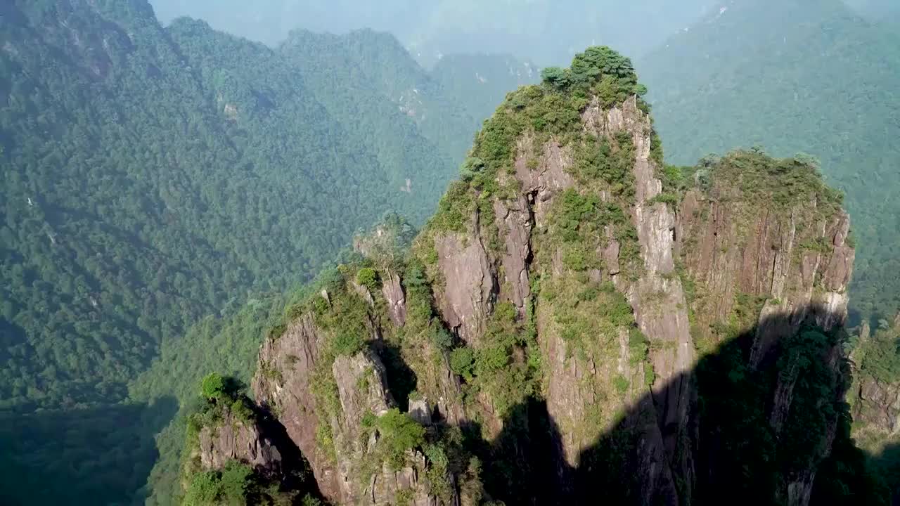 湖南郴州莽山五指峰景区4k航拍视频素材