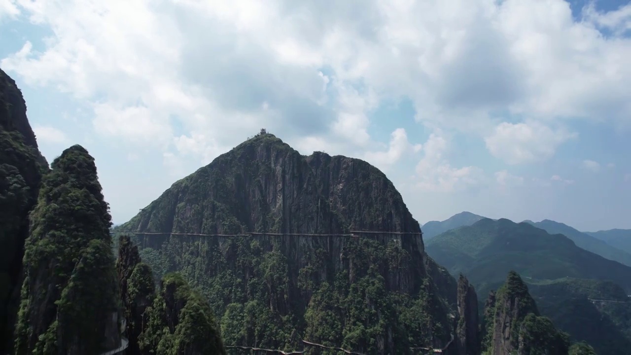 湖南郴州莽山五指峰景区4k航拍视频素材