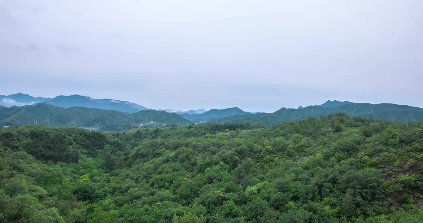 大山树林云海延时视频素材