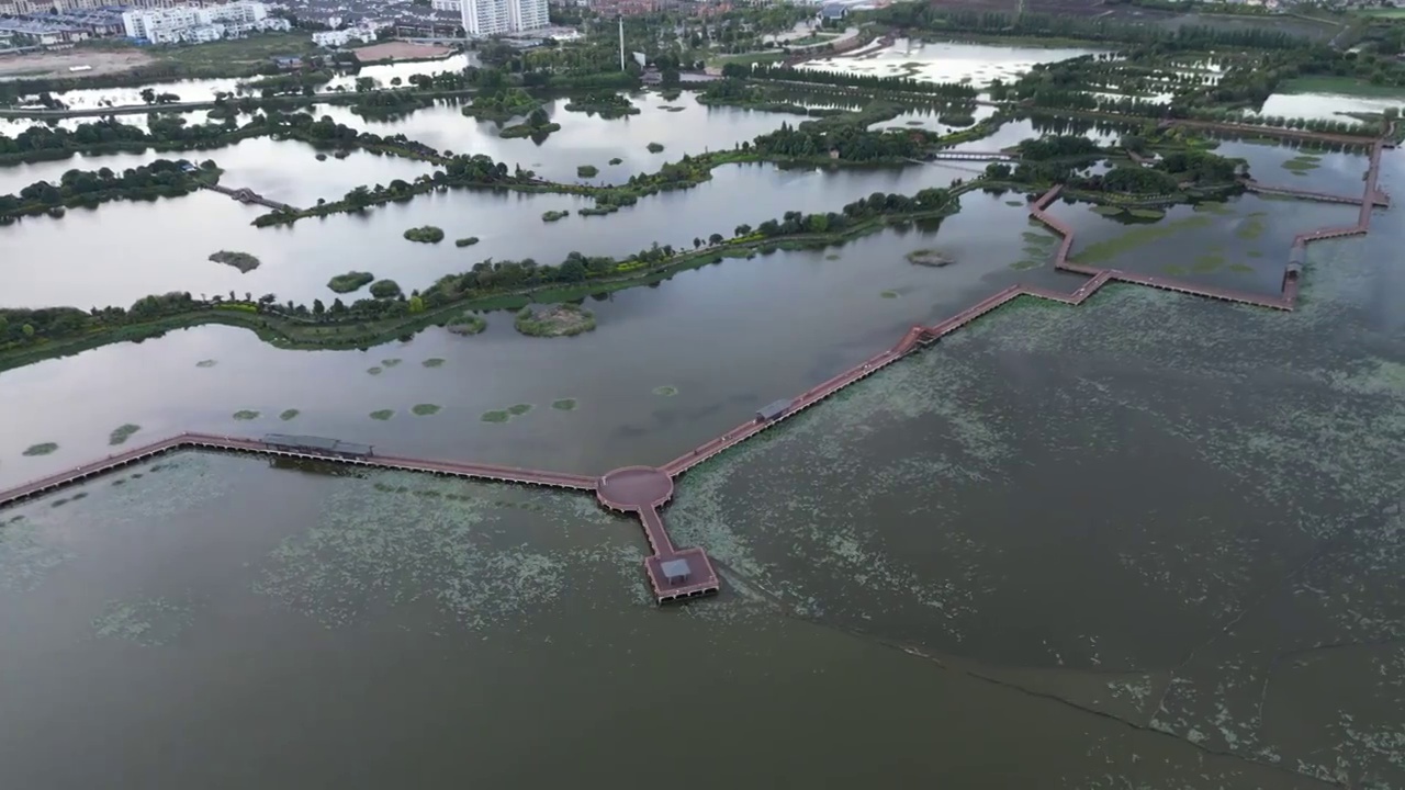 云南省红河州石屏县异龙湖风光视频素材