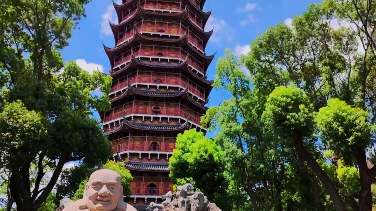 江苏苏州报恩寺北寺塔视频素材