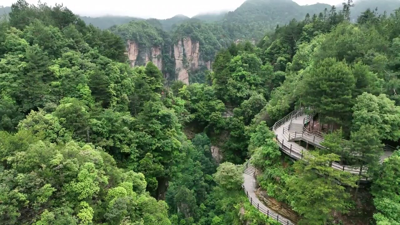 航拍张家港界天子山云海视频素材