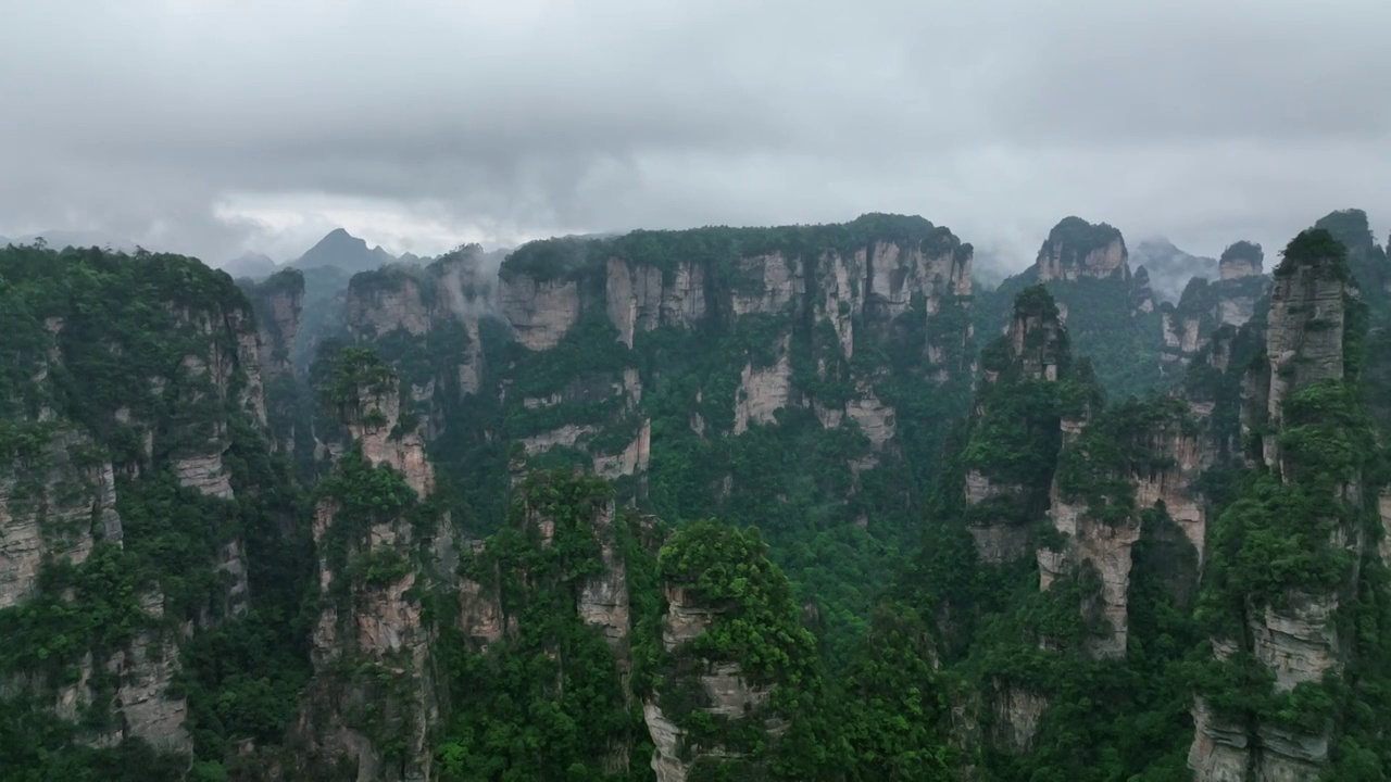 航拍张家港界天子山云海视频素材