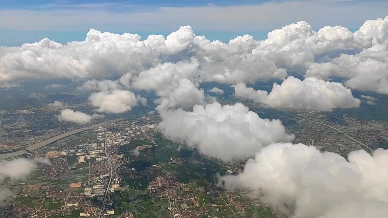 航拍福建漳州九龙江视频素材