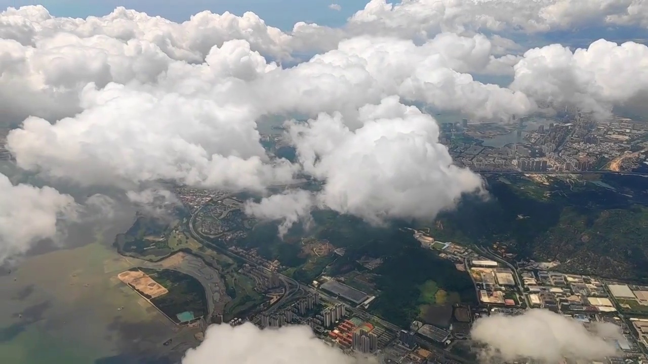 航拍福建厦门海湾城市风光视频素材