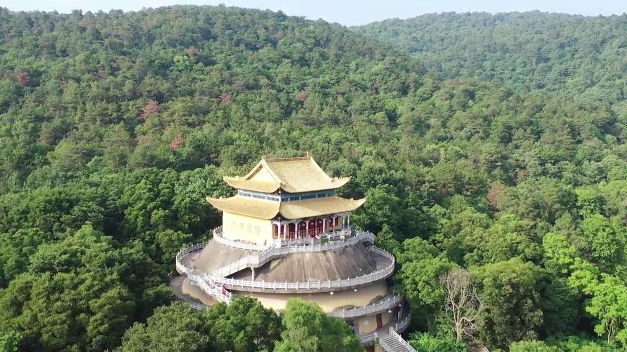 南京溧水区无想山国家森林公园，无想寺景区，无想禅寺视频素材