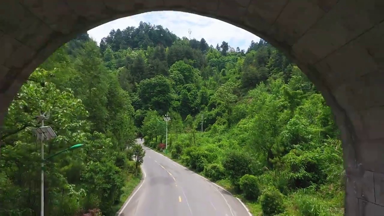 铜钹山山门视频素材