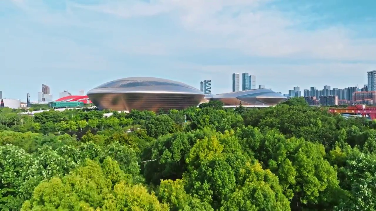 南京生态绿色公园 绿色道路视频素材