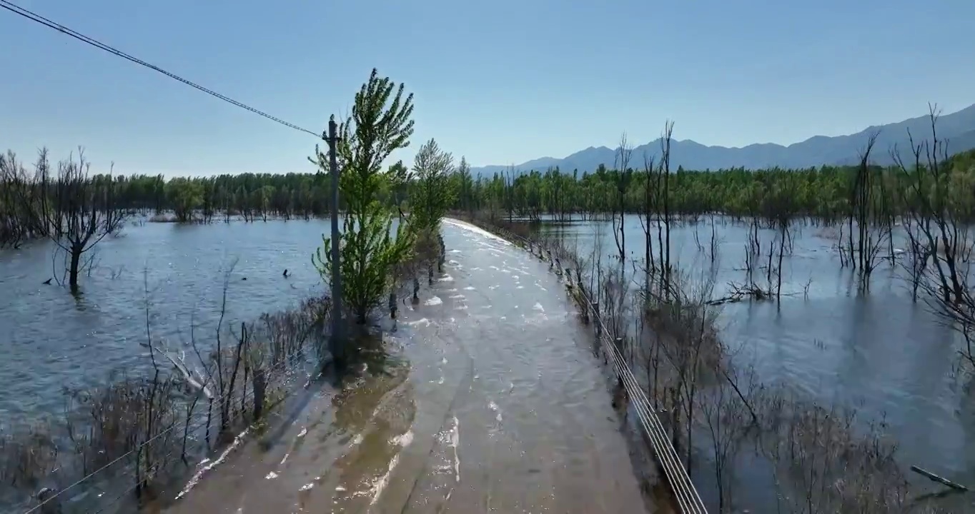 延庆延下路水上公路视频素材