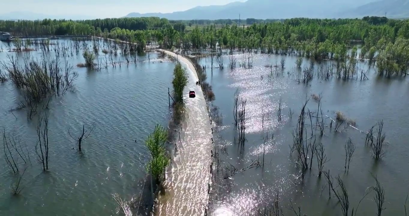 延庆延下路水上公路视频素材