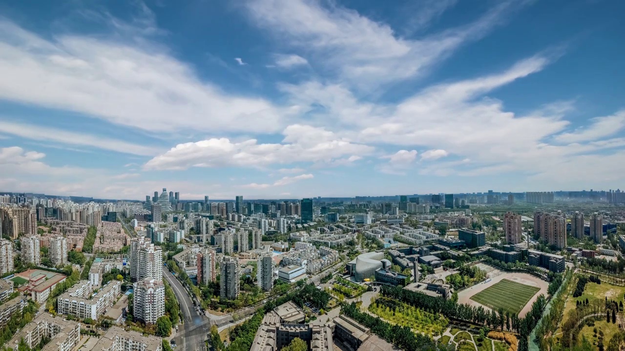 北京 中央美院 望京 望京soho 地标 城市 天空视频素材