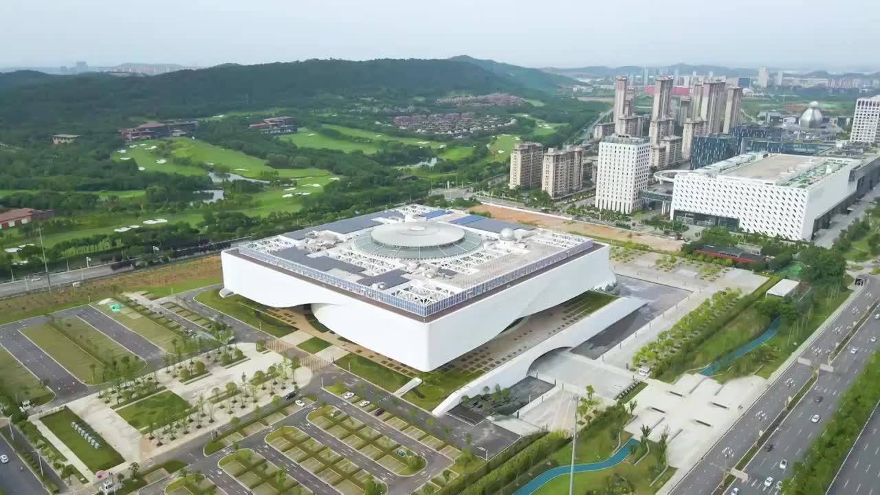 湖北省科学技术馆视频素材