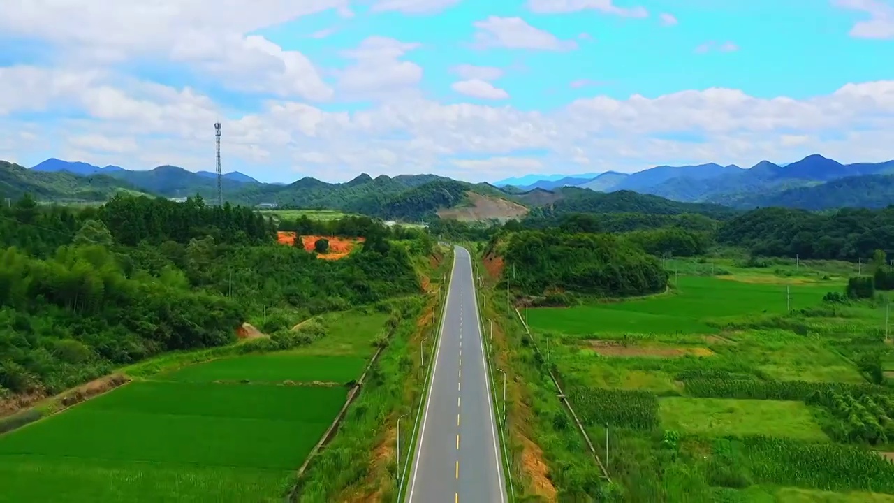 乡村公路视频素材