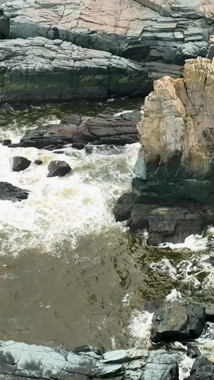 竖屏航拍海岸线（合集）视频素材