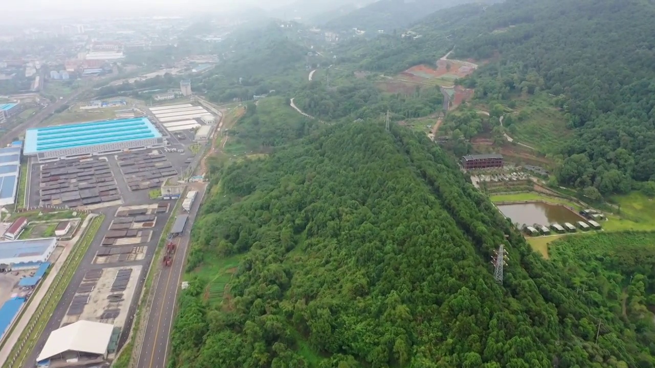 重庆九龙坡区工业厂房仓库铁路线视频素材