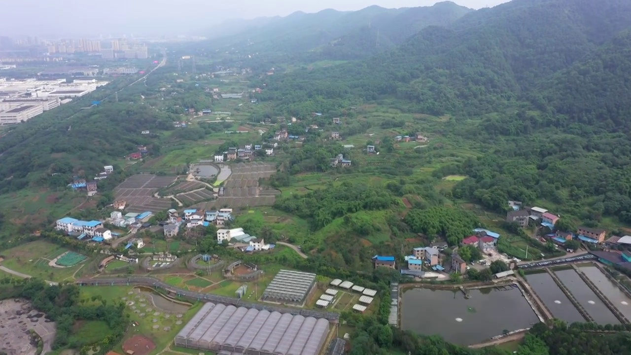 重庆九龙坡白市驿乡村田园视频素材