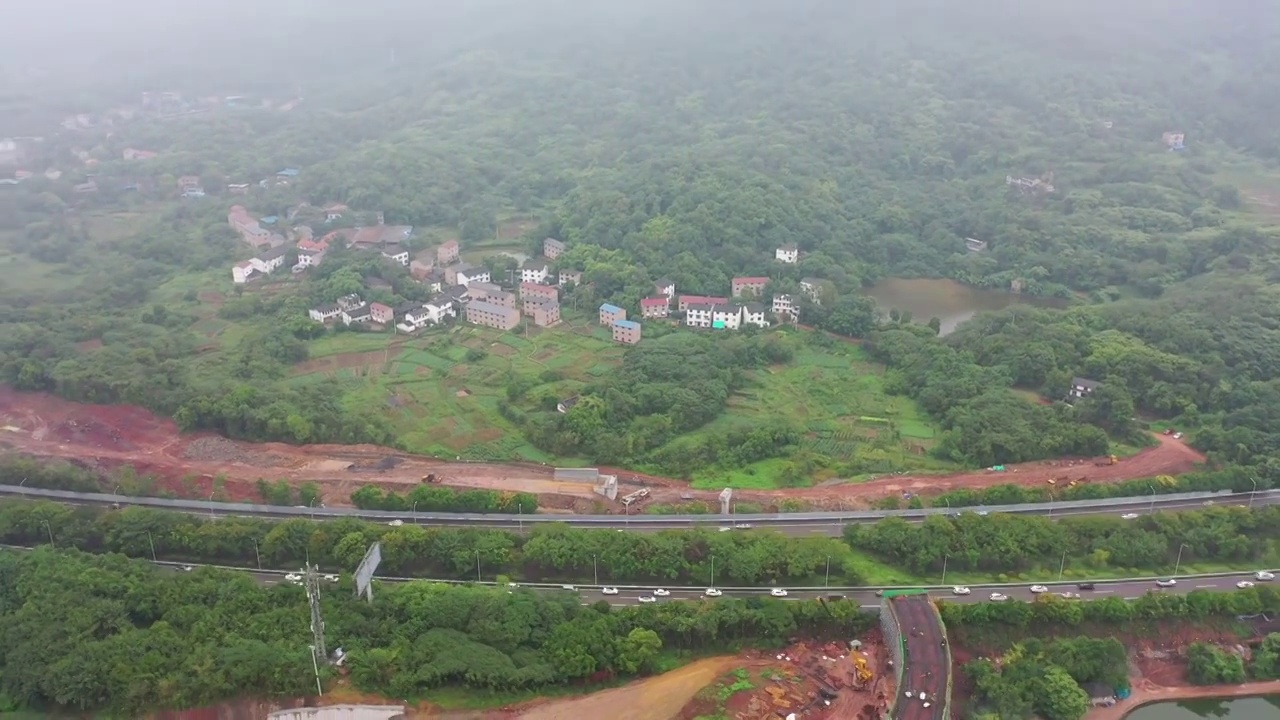 重庆九龙坡白市驿乡村田园视频素材