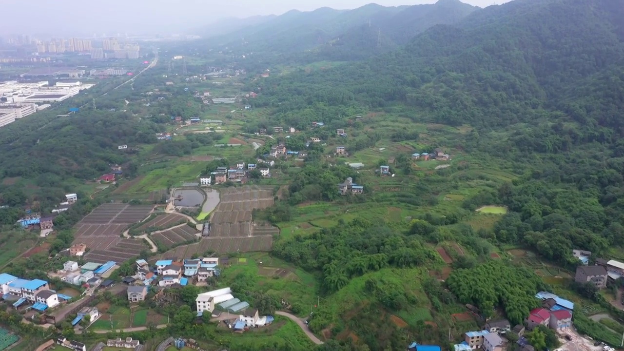 重庆九龙坡白市驿乡村田园视频素材