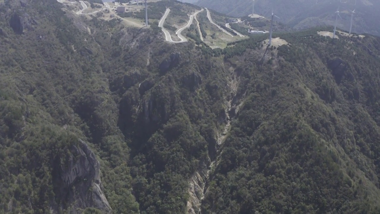 台州括苍山航拍视频素材