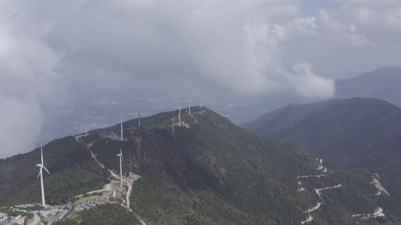 台州括苍山航拍视频素材