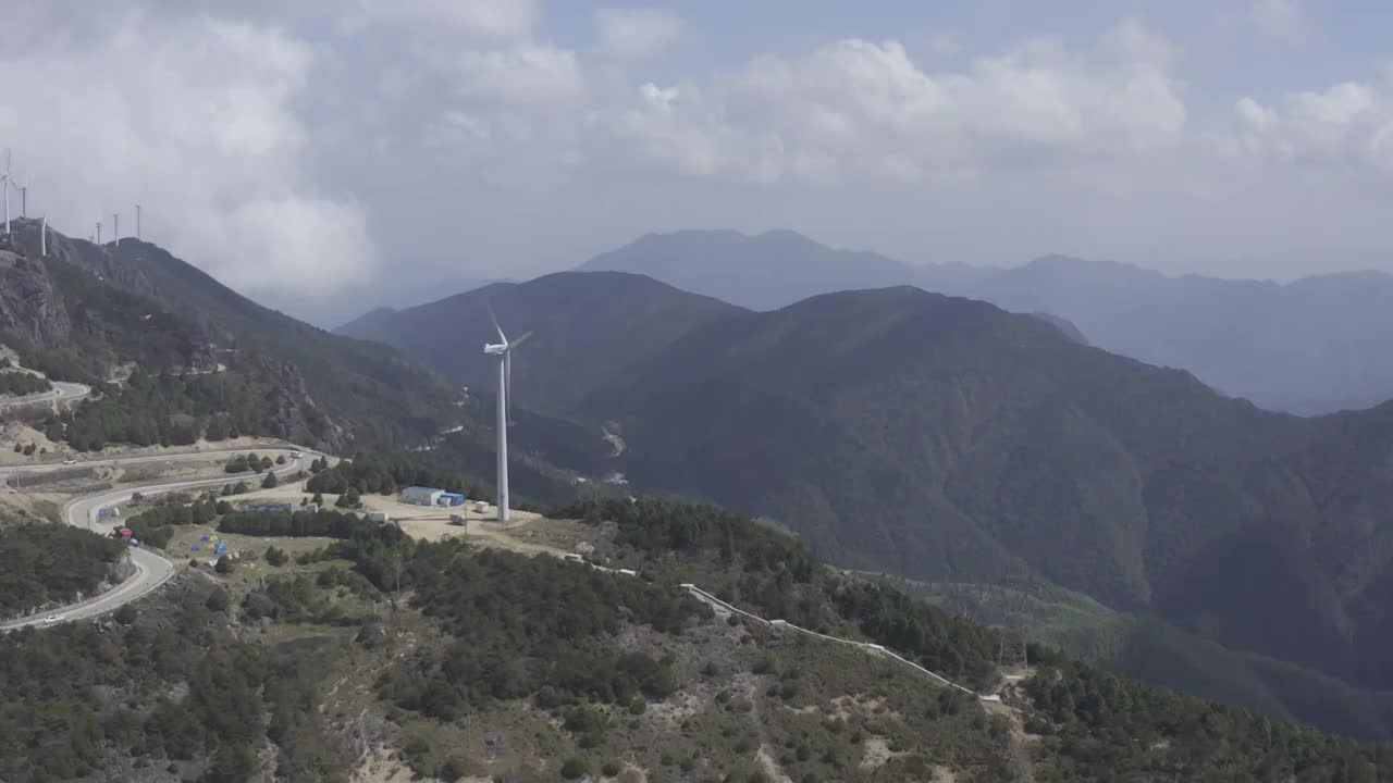 台州括苍山航拍视频素材