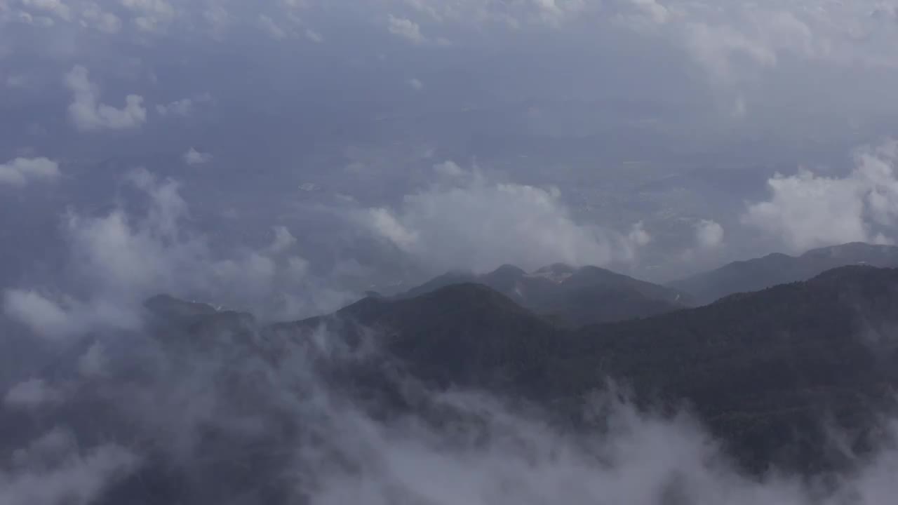 台州括苍山航拍视频素材