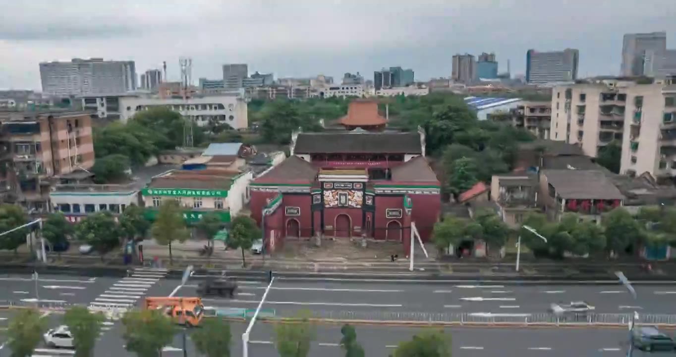 湘潭关圣殿视频素材画面2