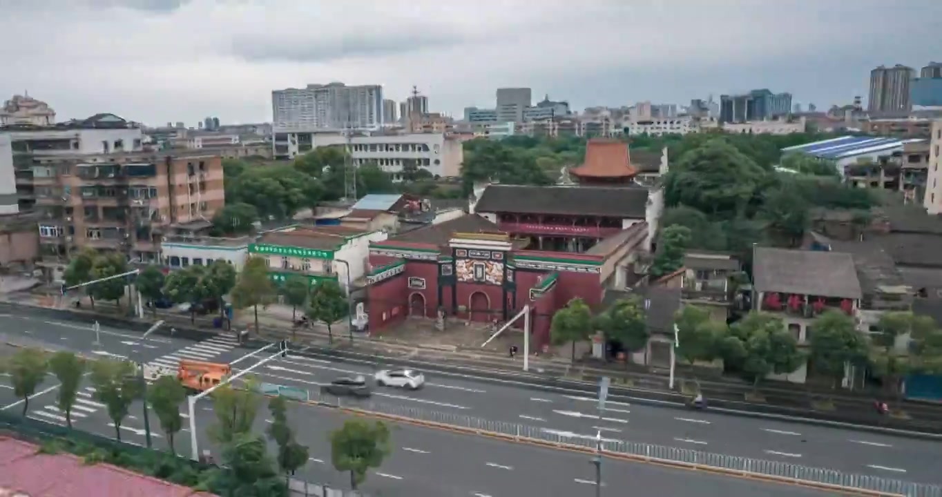 湘潭关圣殿视频素材画面3