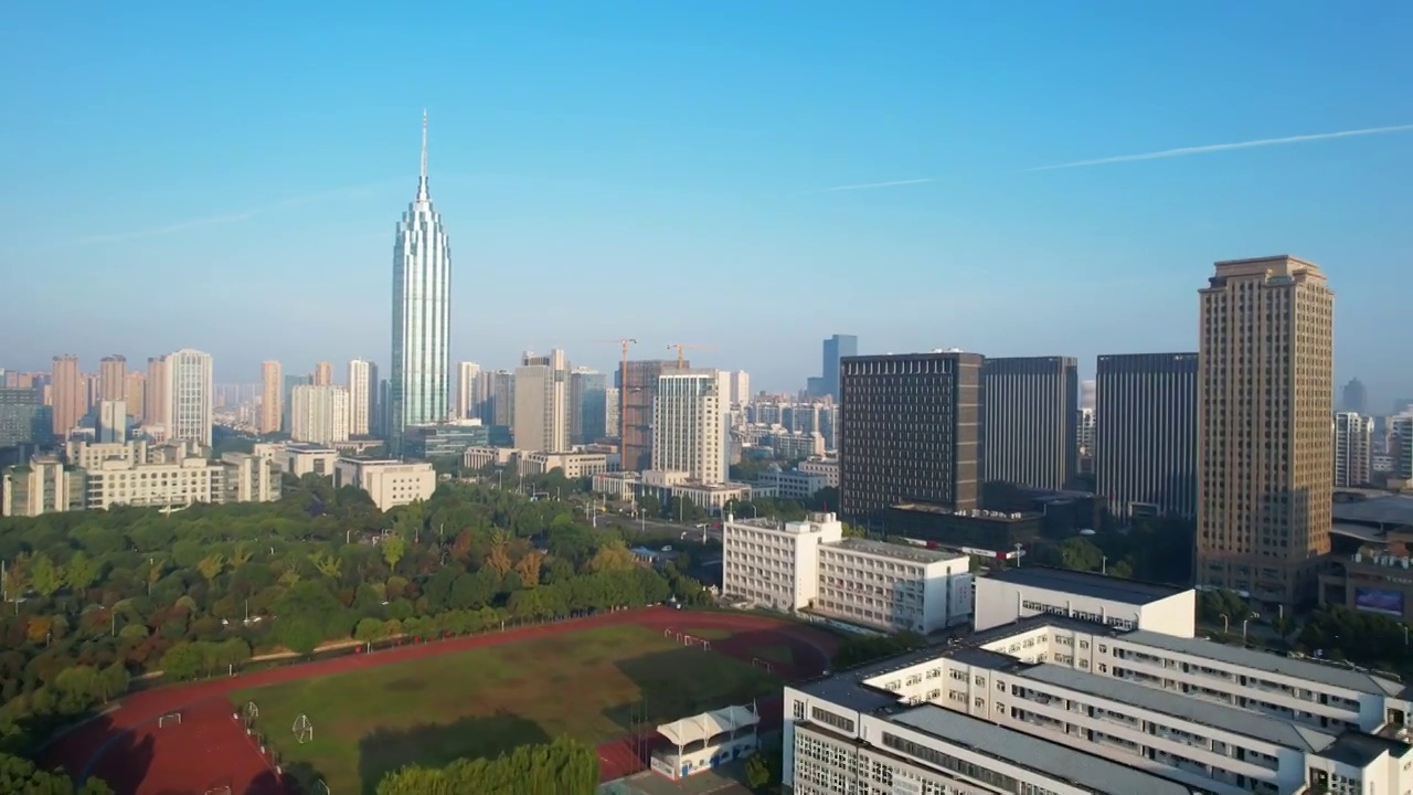 江苏省常州市城市风光视频素材