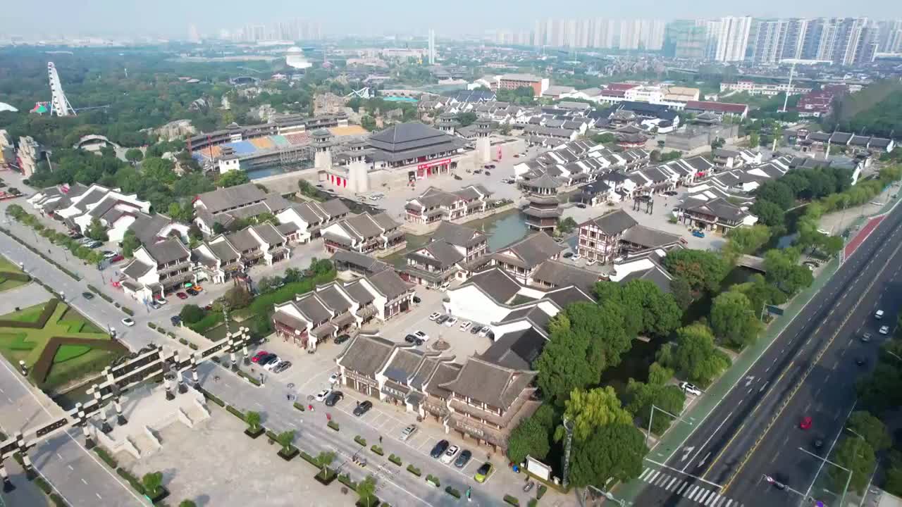 江苏省常州市春秋淹城旅游区视频素材