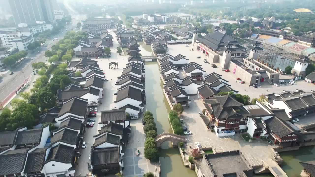 江苏省常州市春秋淹城旅游区视频素材