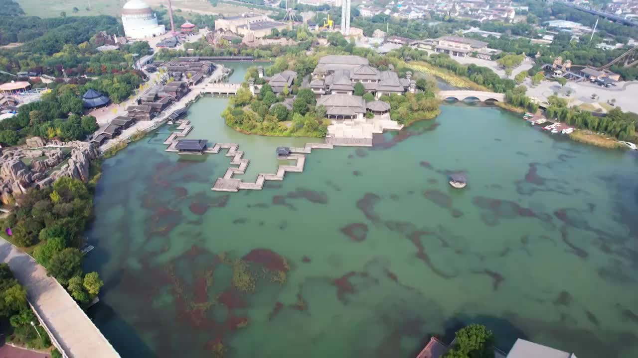 江苏省常州市春秋淹城旅游区视频素材