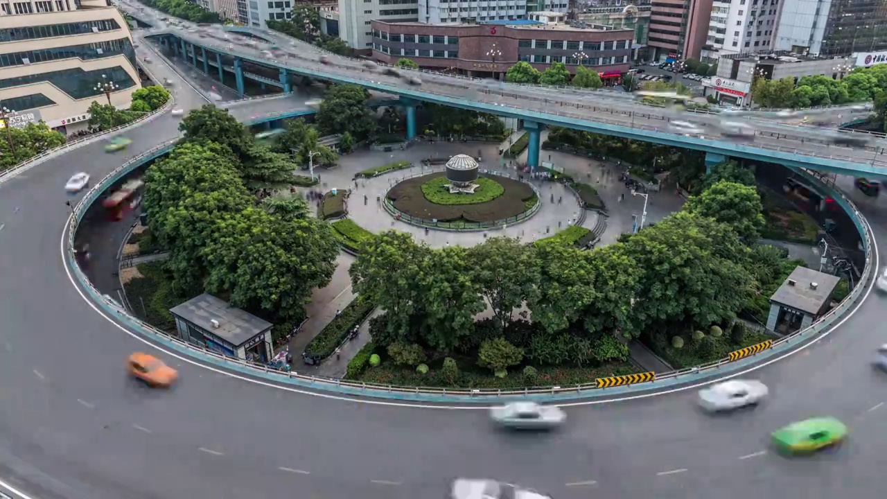 城市道路交通景观视频素材