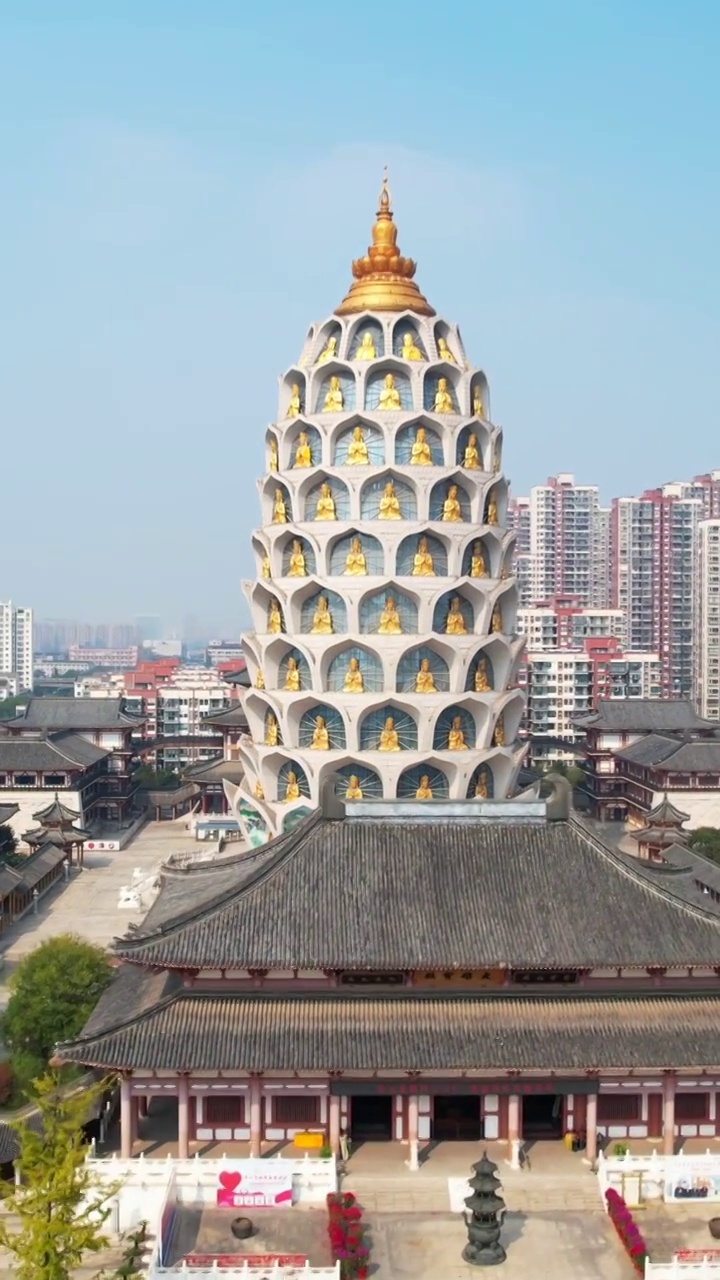 江苏省常州市宝林禅寺视频素材