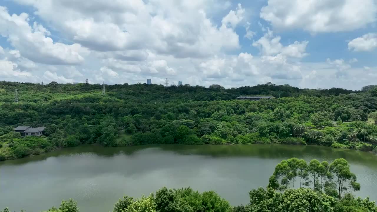 南宁五象新区五象总部基地全景视频素材