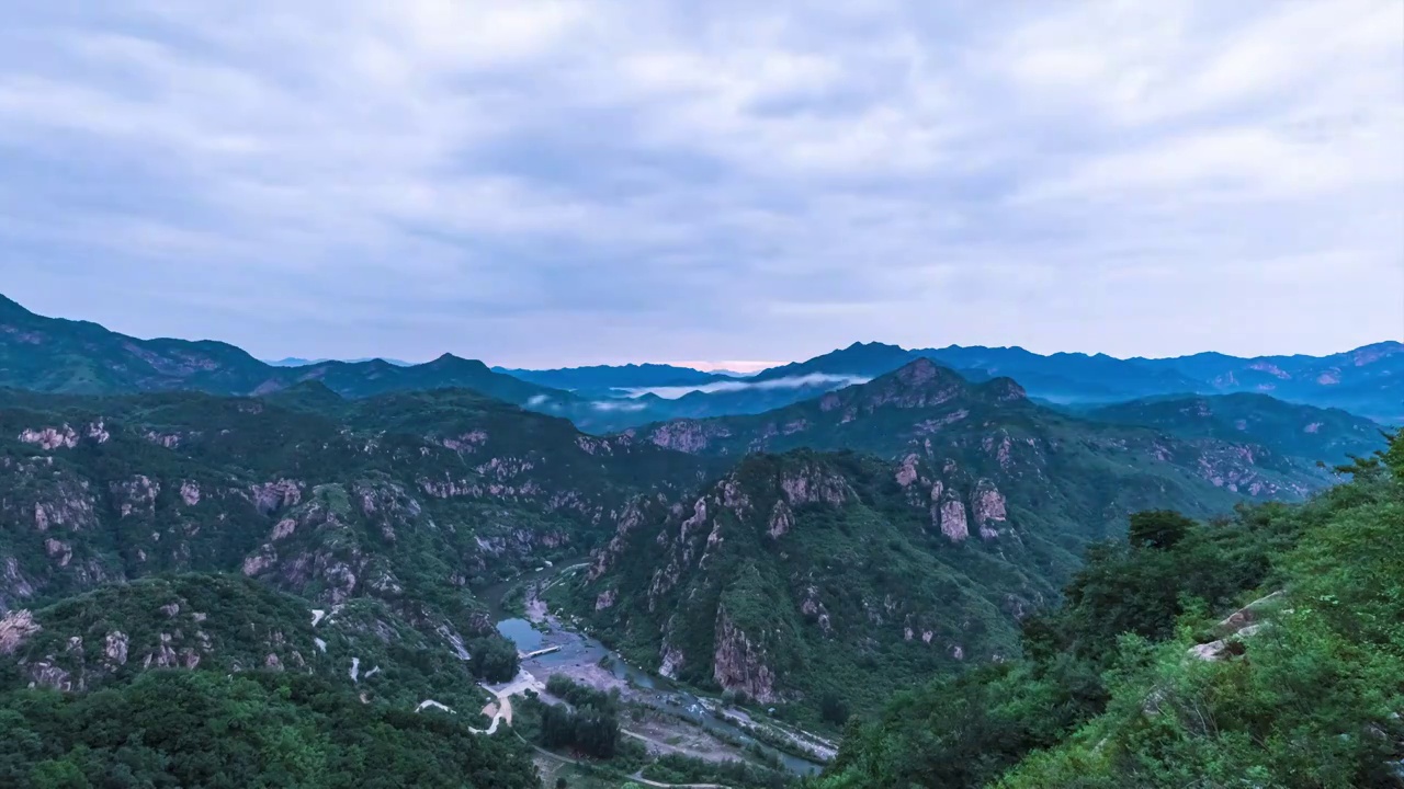 白河峡谷云梦仙境视频素材