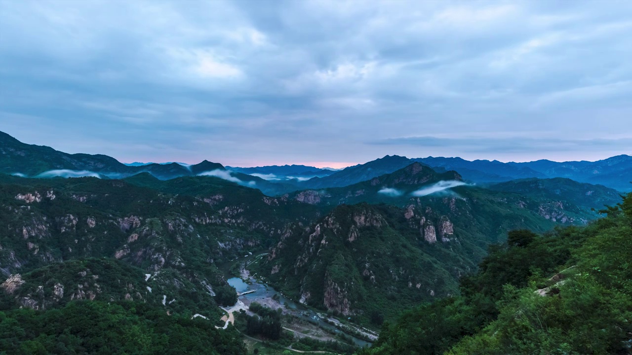 白河峡谷云梦仙境视频素材