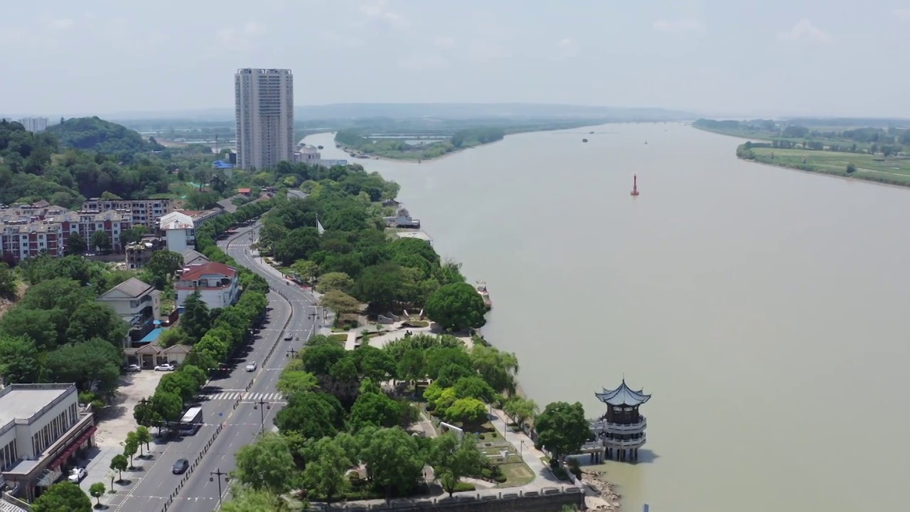 江苏盱眙县淮河风光视频素材