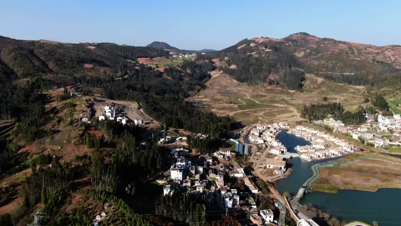 弥勒锦屏后海视频素材