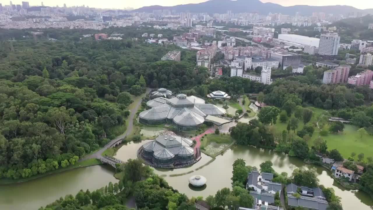 航拍华南国家植物园视频素材