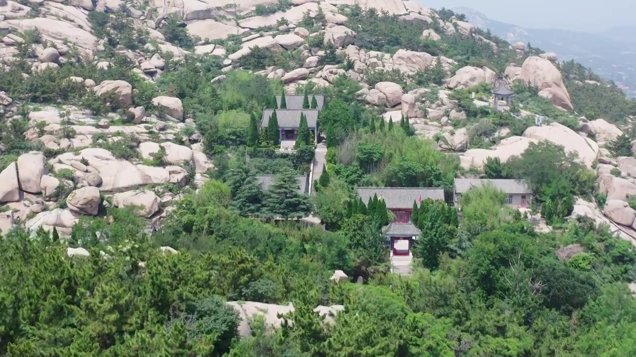 青岛即墨鹤山风景区视频素材