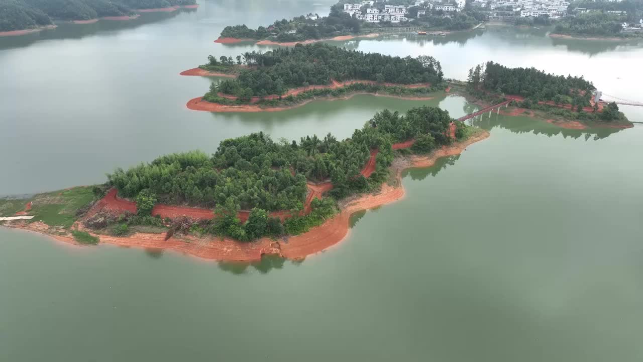 湖光山色，福州连江畲族视频素材