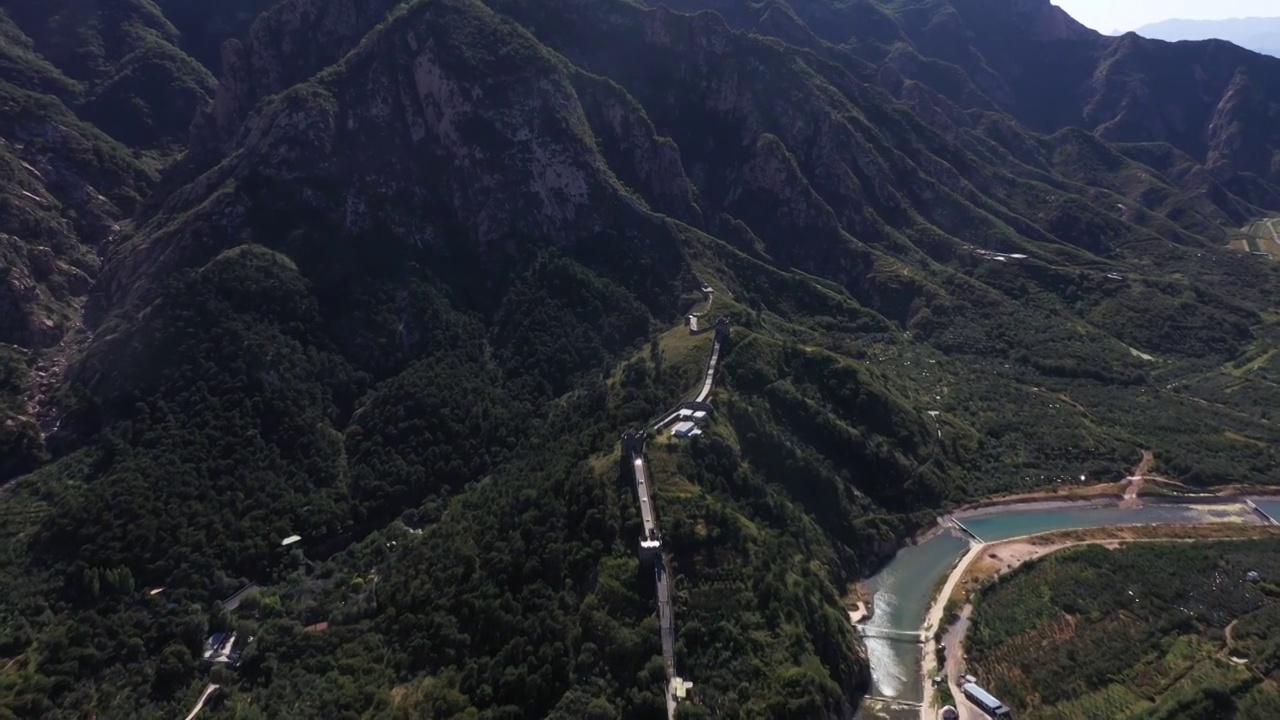 河北省秦皇岛九门口水长城视频视频素材